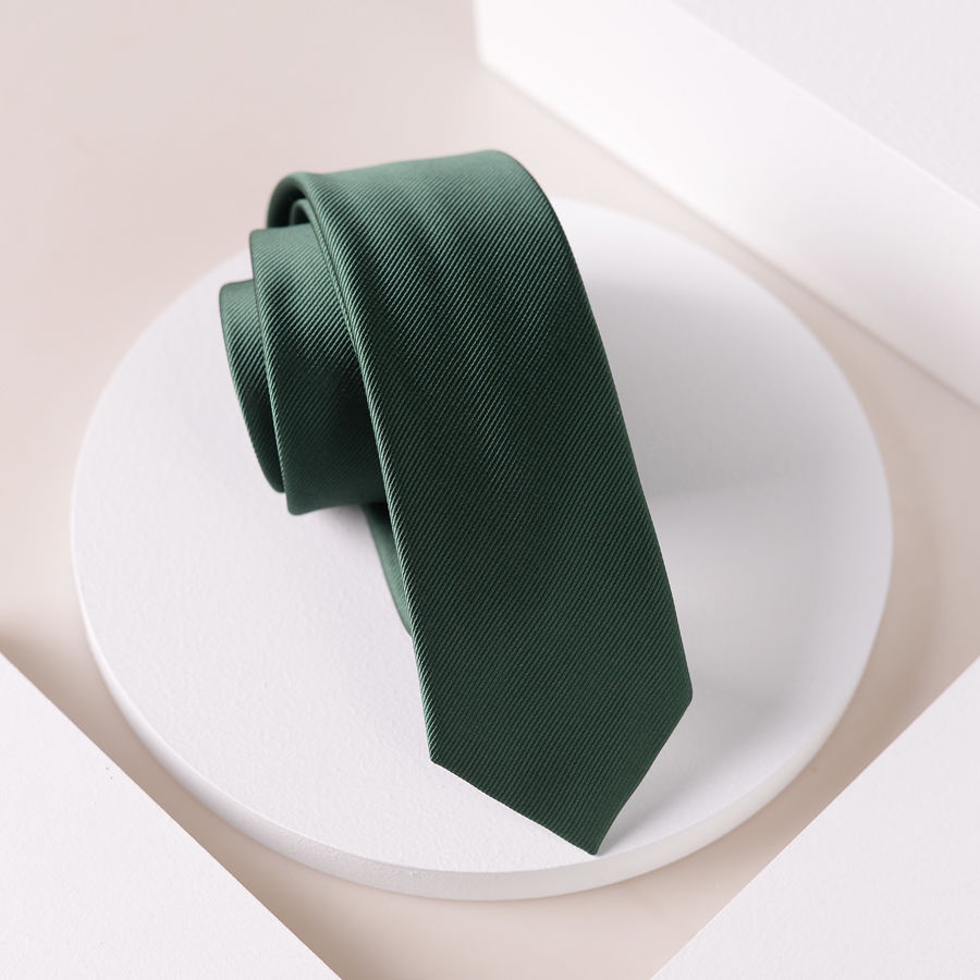 Cà Vạt Màu Xanh Lá Quân Đội Phong Cách Thời Trang Công Sở Dành Cho Nam Giới
