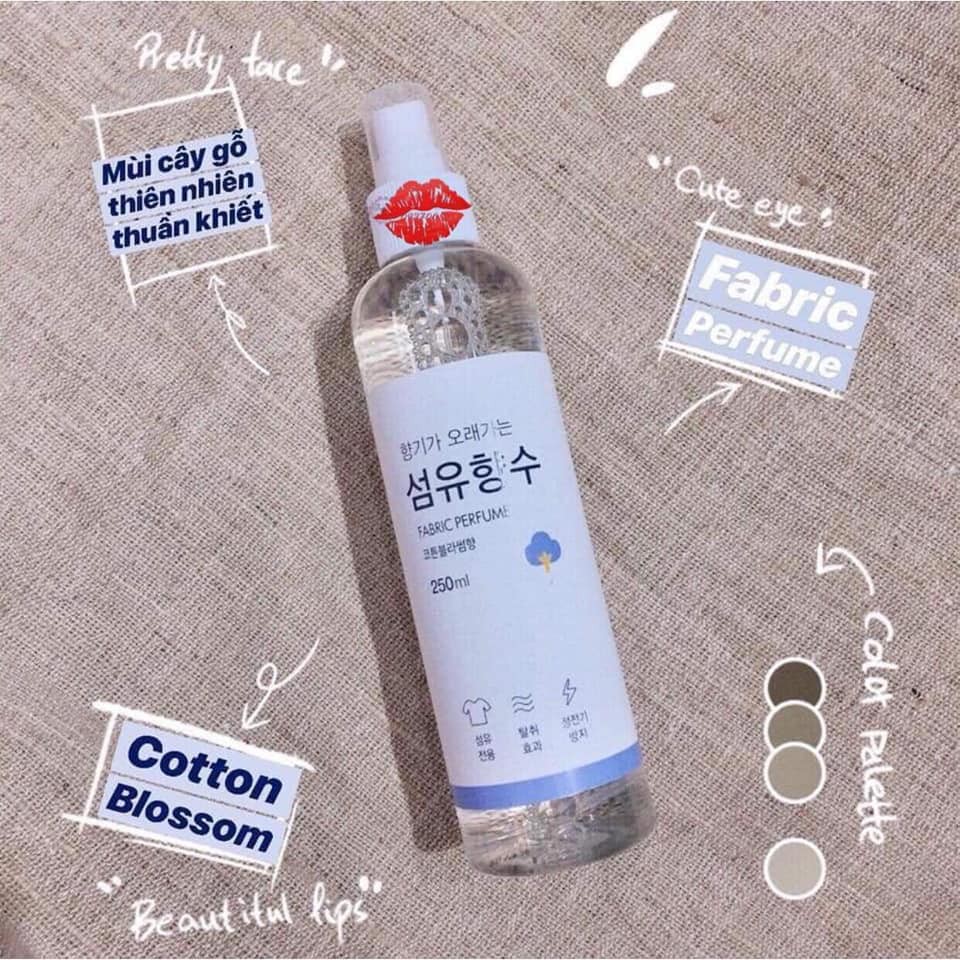 Siêu khuyến mại: Xịt thơm quần áo mùi gỗ Fabric Ferfume 250ml Nội địa Hàn Quốc