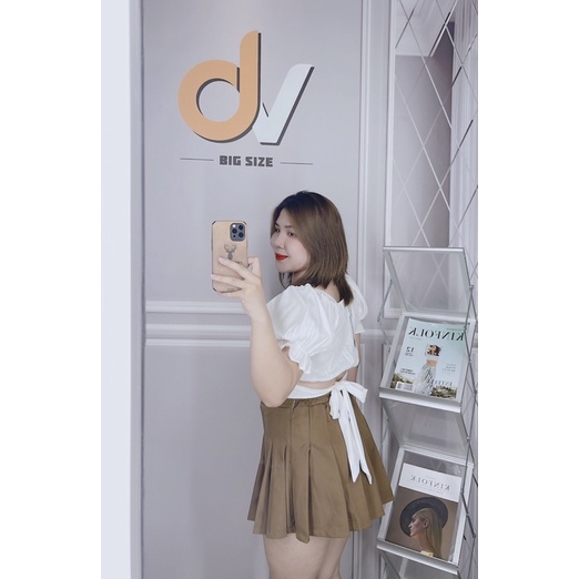 Chân Váy Bigsize dập li chất liệu dày dặn đứng fom dưới 95kg