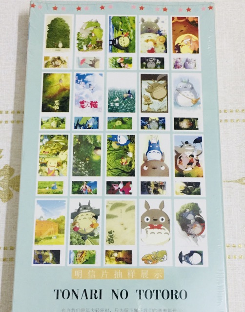 Bộ 188 ảnh postcard anime totoro, postcard totoro