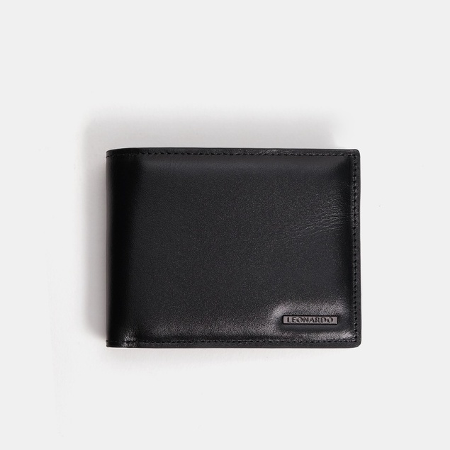 Ví Da Gập Ngang Nam Nữ Leonardo - Bifold Thomas Wallet - Da Nappa Mềm Bền Bỉ