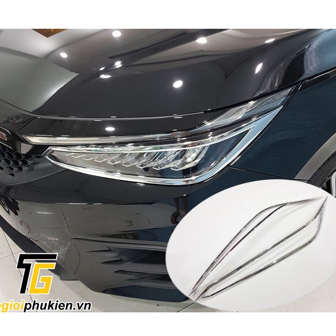 Ốp viền đèn pha, đèn hậu xe Honda City 2021 - Giá 1 bộ