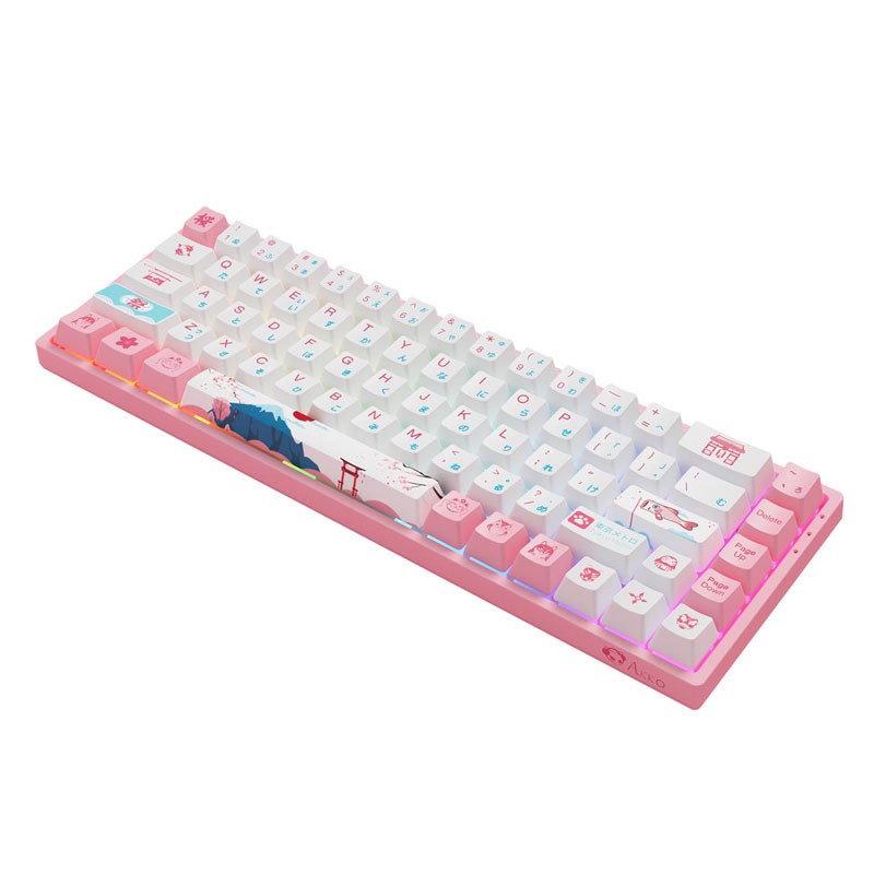 Bàn phím cơ AKKO 3068 v2 World Tour Tokyo R2 RGB - Bluetooth 5.0 (Gateron switch / Foam tiêu âm / Pre-Lubed) | BigBuy360 - bigbuy360.vn