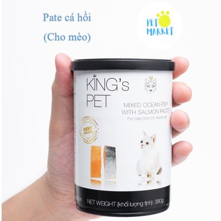 PETMK LON PATE KING PET CHO CHÓ MÈO 380G TỪ 1 THÁNG TUỔI, ĐỒ ĂN THÚ CƯNG