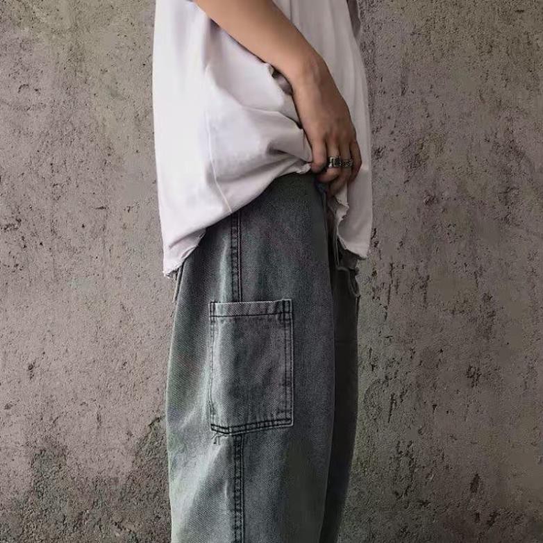 [ORDER-CÓ BIG SIZE] Quần bò jeans ống rộng túi hộp oversize hiphop Ulzzang siêu chất ❤️ Xịn