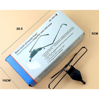 Kính lúp đeo mắt có đèn LED V3