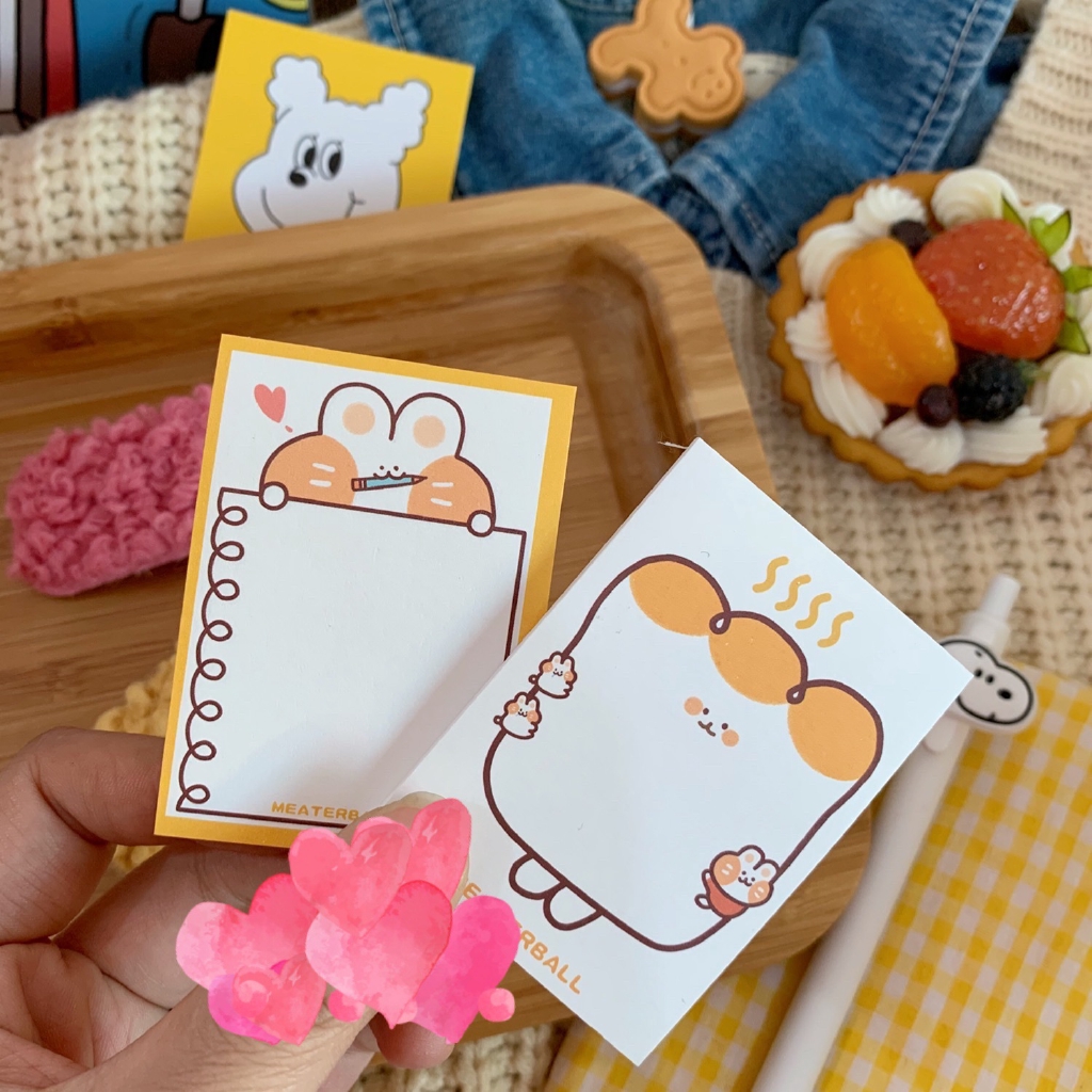 Sổ tay hình thỏ hoạt hình xinh xắn theo phong cách hàn quốc