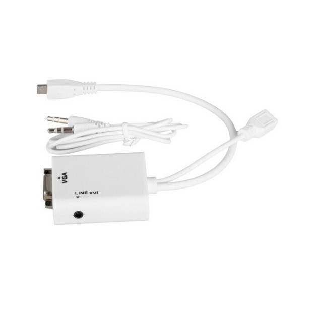 Cáp Chuyển Đổi Âm Thanh Từ Micro Usb Sang Vga Chuyên Dụng