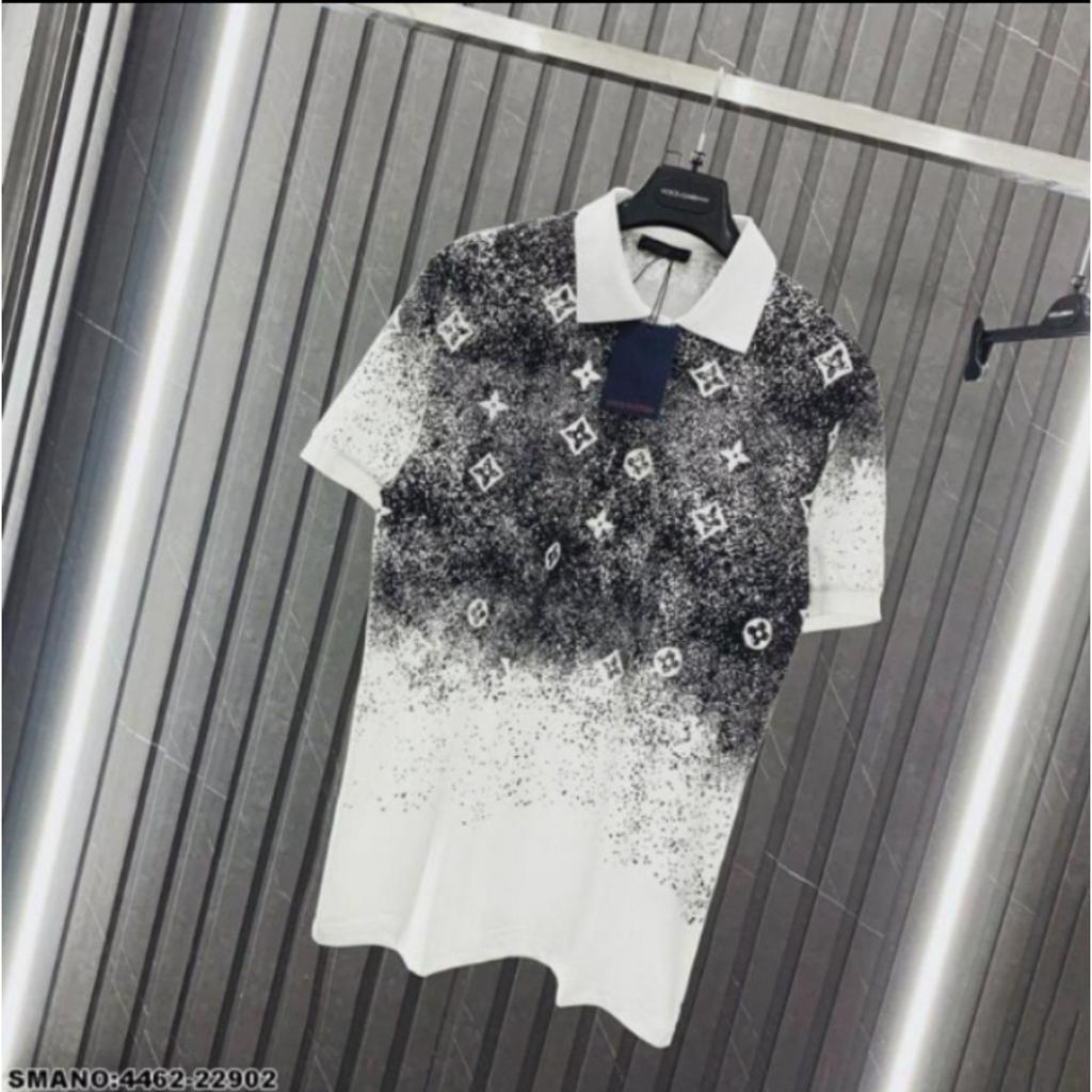 Áo cổ POLO nam nữ vảy sơn L..V chất cotton su