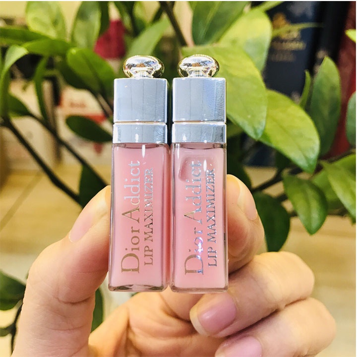 Son Dưỡng Môi Dior Mini Addict Lip Glow 2ml, Son Dior Mini 001 Chính Hãng Giúp Dưỡng Hồng Môi Hào Căng Bóng