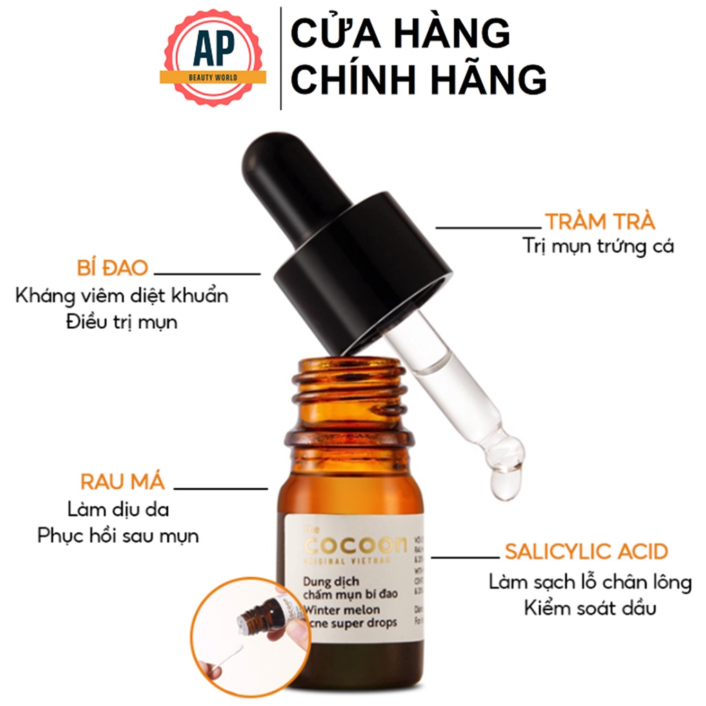 Dung dịch chấm mụn bí đao Cocoon 5ml.