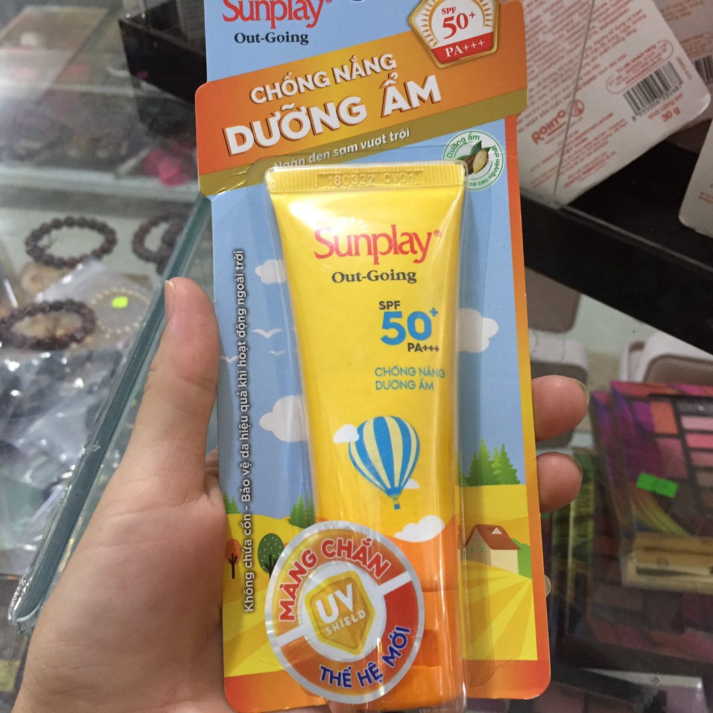 [MẪU MỚI] Sunplay Out Going SPF50+, PA+++: Kem chống nắng dưỡng da 30g