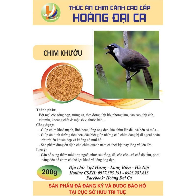 Cám chất khướu Hoàng Đại Ca