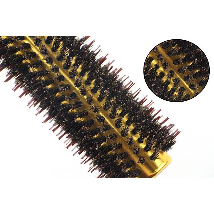 Lược Tròn Sấy Tóc Xoăn Cao Cấp Bọc Nhuộm Aluminum Round Brush Curler Hair