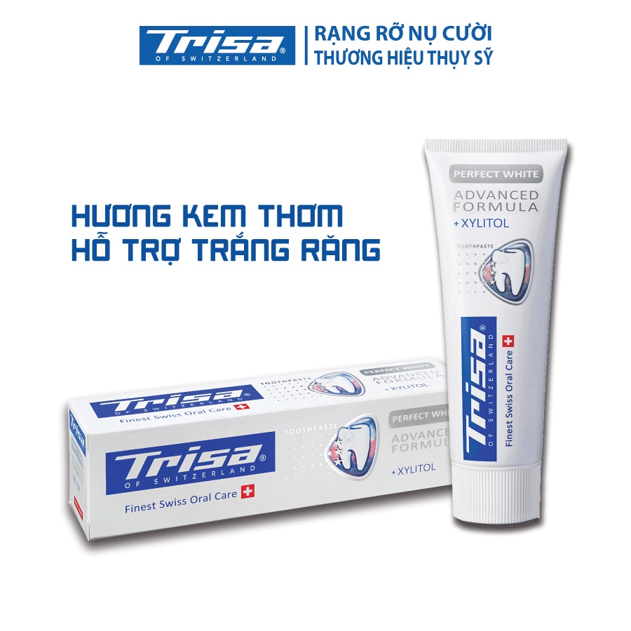 Kem Đánh Răng Trisa Perfect White 75ml Từ Thụy Sỹ