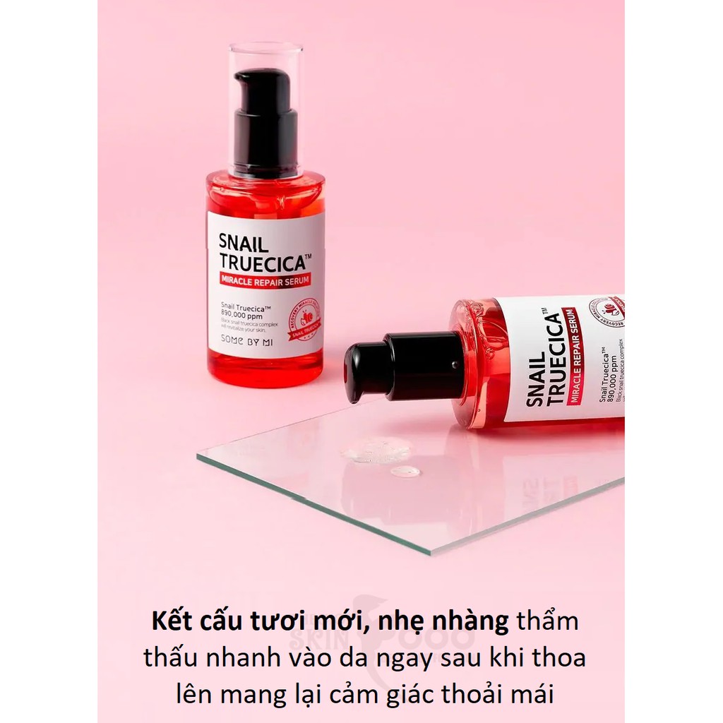 Tinh chất ốc sên phục hồi da SOME BY MI snail truecica miracle repair serum