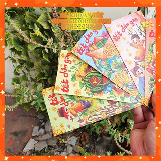 Combo 50 Bao Lì Xi 2021 - Bộ Tết Dân Gian - Giao Đủ Mẫu  - hàng loại 1 - được chọn mẫu