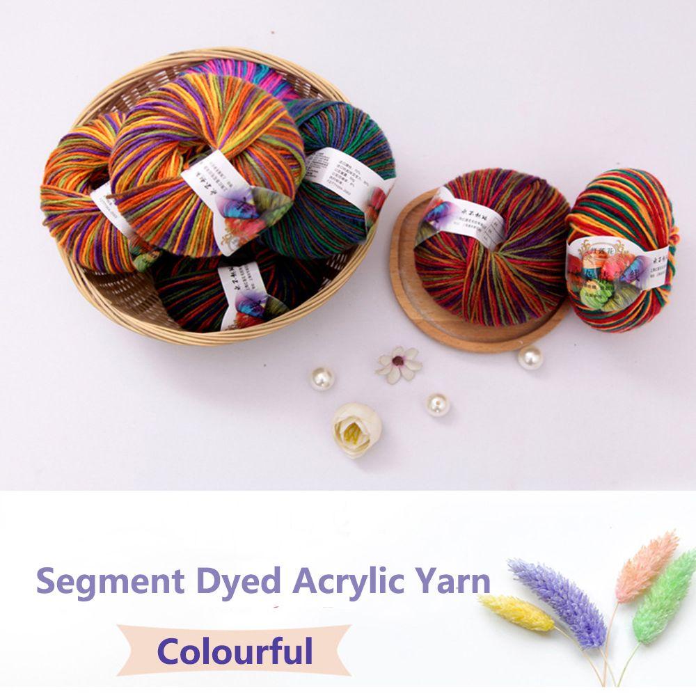 FAY 1 Cuộn Len Đan Nhiều Màu Sắc