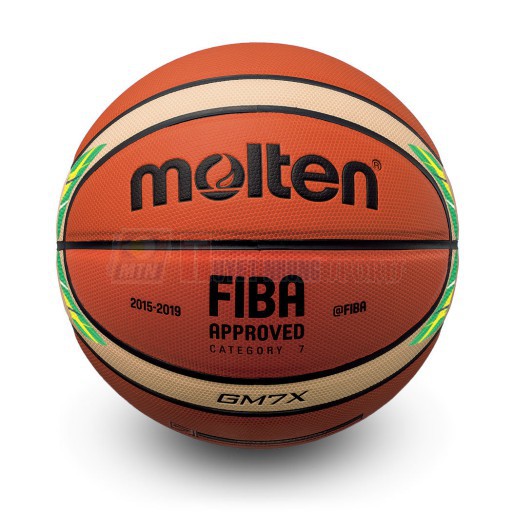 Bóng rổ Molten FIBA GG7X size 7 da PU chơi indoor, outdoor banh đẹp bền bám tay tốt da mềm nhồi