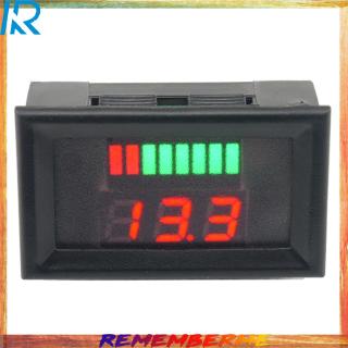 72V DC Mini Digital Lead Acid Battery Capacity LED Indicator Voltmeter Tester