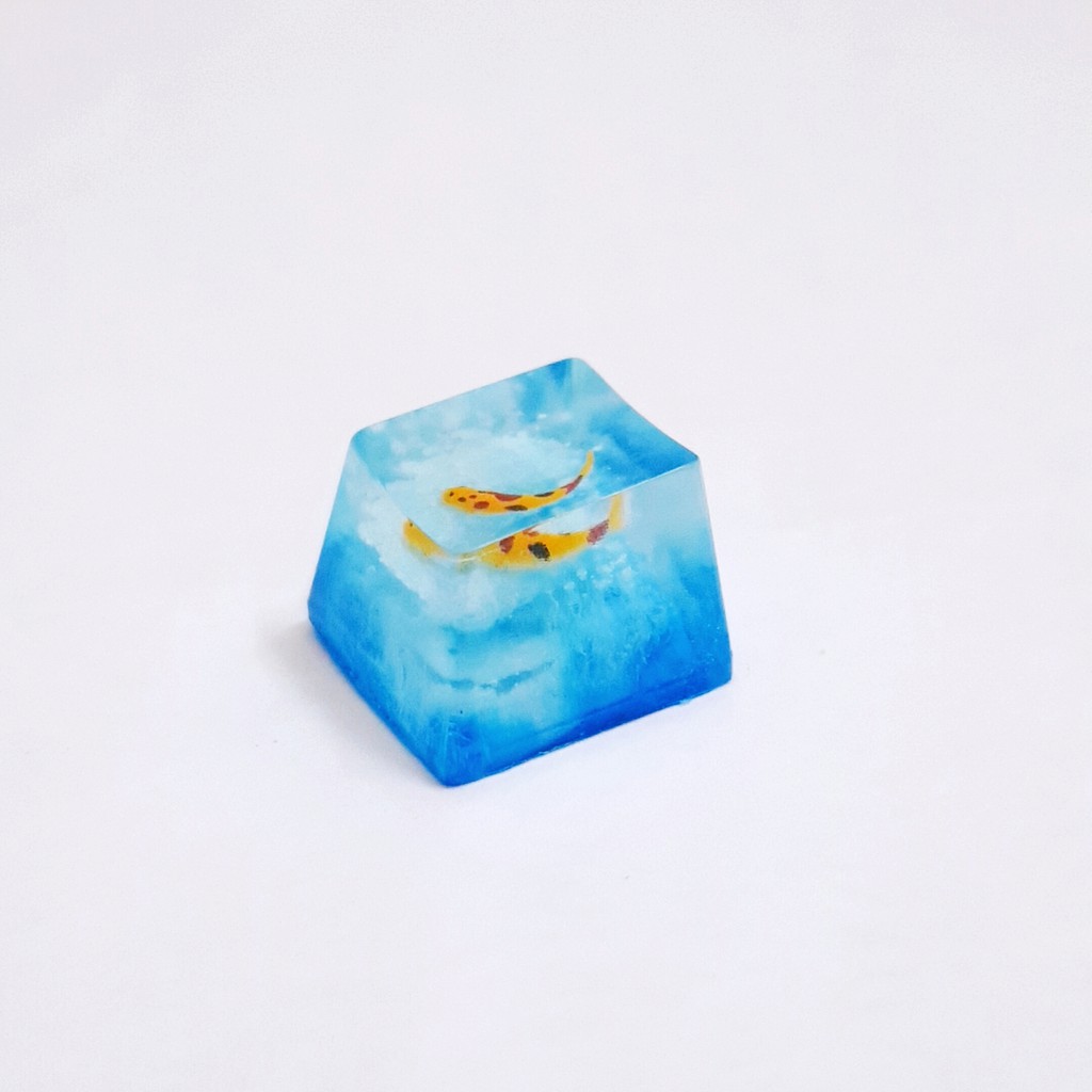 Nút Keycap OEM profile hàng R4 Resin - Nút bàn phím cơ hình cá koi/Koi Keycap