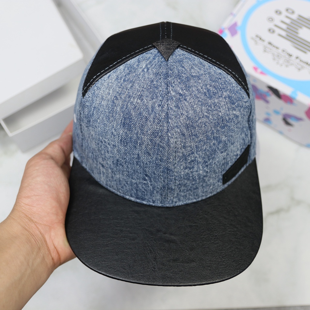 Mũ Snapback hiphop Nón Cam chính hãng 100% phong cách đường phố màu xanh dương