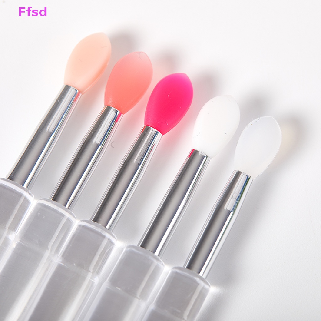 Bộ 2 Cọ Tô Son Môi Bằng Silicone Kèm Nắp Chống Bụi