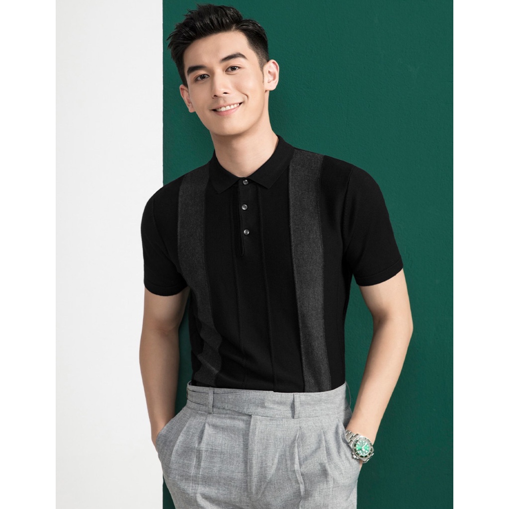 Áo polo, áo phông cổ bẻ PL06 vải lụa dệt kim cao cấp, mùa hè thoáng mát