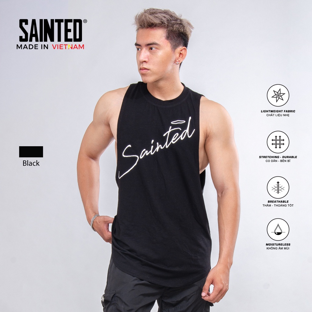 Áo Tanktop tập gym nam Game Changer- SAINTED