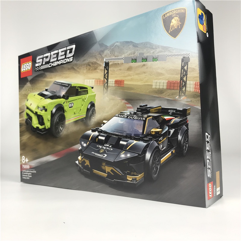 Lego 76899 Speed Champions Lamborghini Urus ST-X and Lamborghini Huracán Super Trofeo EVO