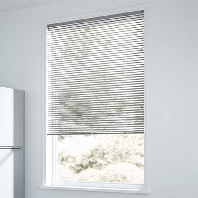 Rèm Sáo Nhôm ST01 - ST35 - ST 01 Màu Trắng Cắt Theo Kích Thước Yêu Cầu