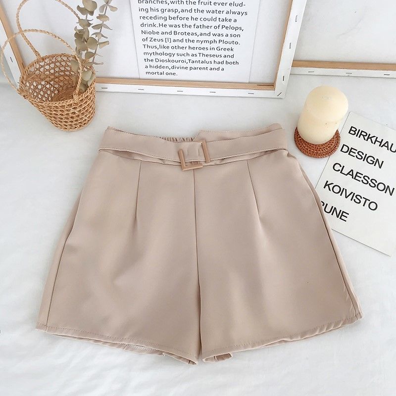 【Thocauvong】High Waist Chiffon shorts for women Summer Fashion 2021 CLB01