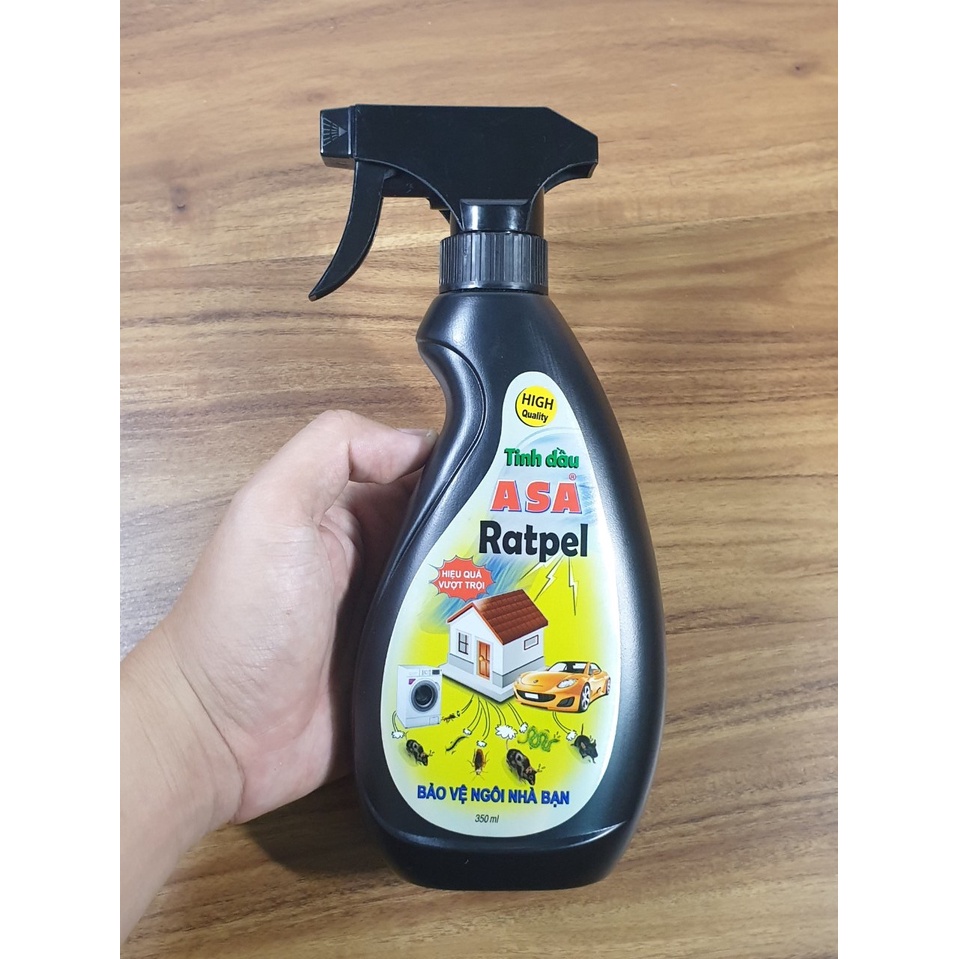 Bình Xịt Đuổi Chuột Tinh Dầu Bạc Hà  ASA Ratpel (350ml) - Điện nước gia dụng Hoàng Kim