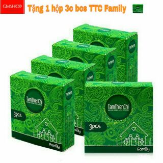 [BCS Việt Nam] Combo 5 hộp Bao Cao Su Tâm Thiện Chí Family
