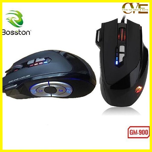 Chuột Máy Tính Có Dây BOSSTON GM900 - Chuột Led Chơi Game - Chuột PC Laptop Gaming | BigBuy360 - bigbuy360.vn