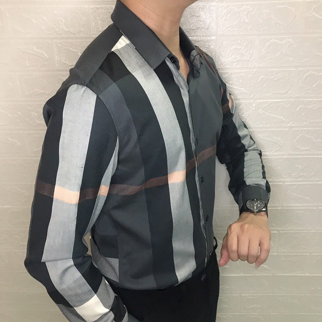 Áo Sơ Mi Nam Dài Tay Sọc Caro N&H01 Thời Trang Cao Cấp Thoải Mái - NEW | BigBuy360 - bigbuy360.vn