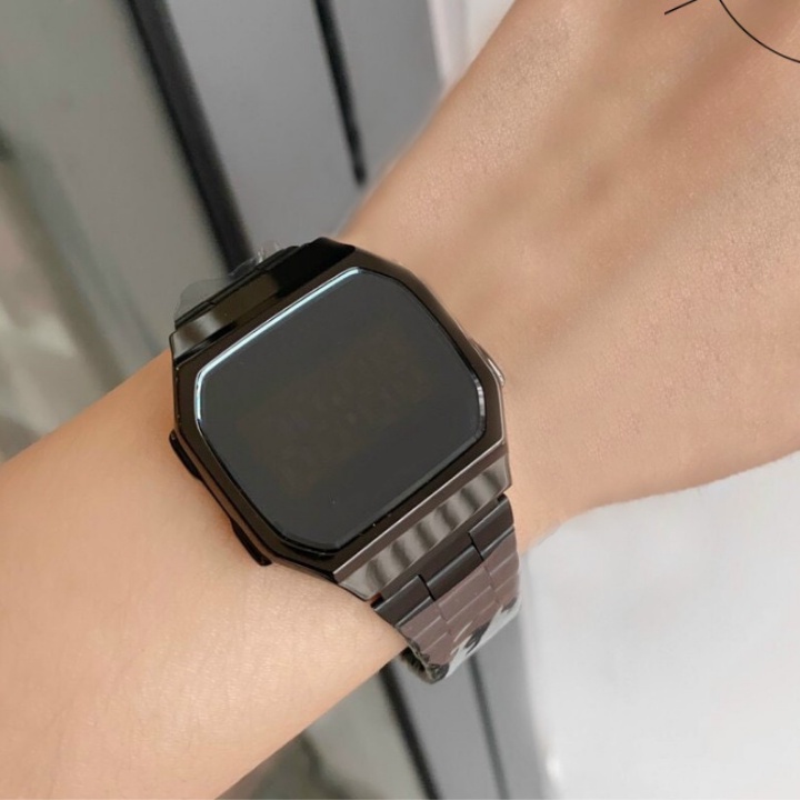 Đồng hồ nam cảm ứng tráng gương, đồng hồ nữ điện tử phong cách Hàn Quốc unisex điều chỉnh được dây đeo cho giới trẻ CiCi | BigBuy360 - bigbuy360.vn