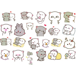 Hộp 45 sticker hình mèo dễ thương