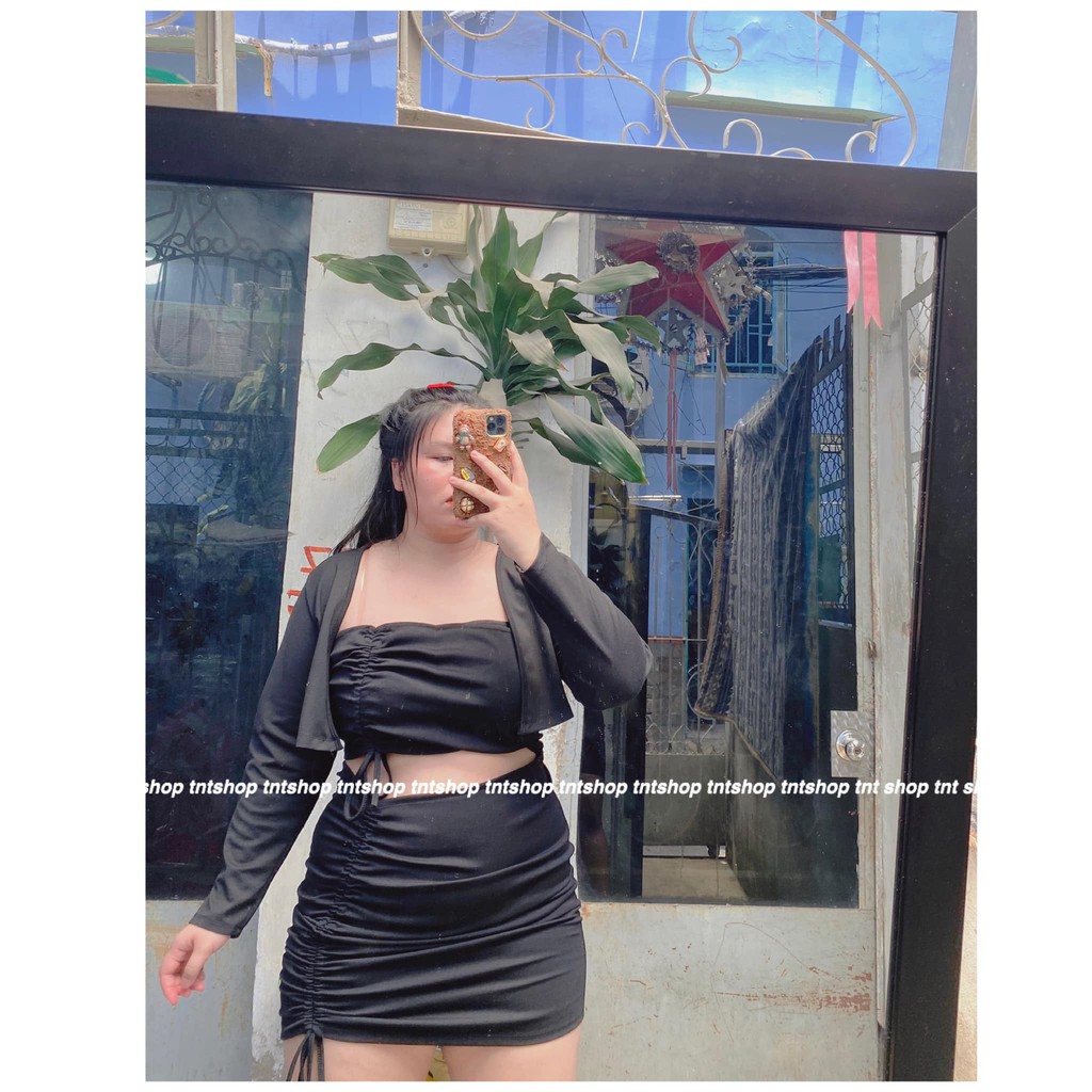 [Mã FATHANG5 giảm 10K đơn 50K] ĐẦM BODY RÚT HỞ EO BIGSIZE 60-90KG. HÌNH THẬT 100% | BigBuy360 - bigbuy360.vn