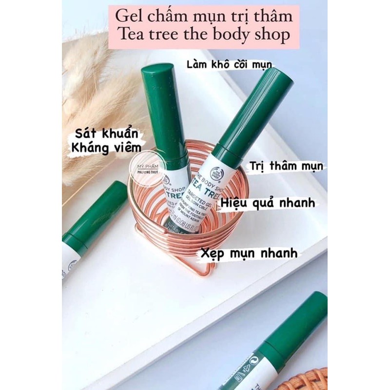 Gel chấm mụn mờ thâm tràm trà The body shop