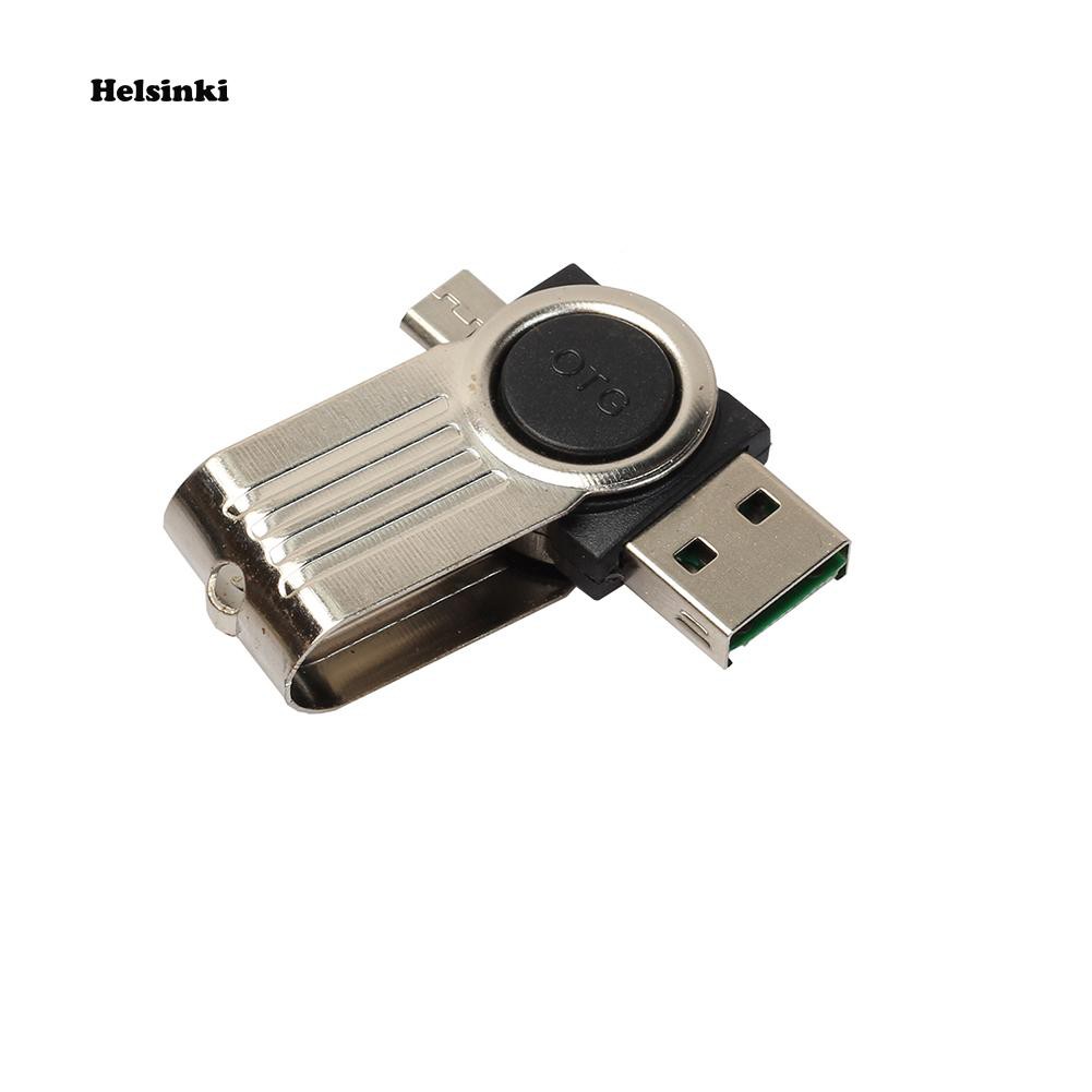 Đầu Đọc Thẻ Nhớ Otg Micro Usb Sd Tf Cho Điện Thoại