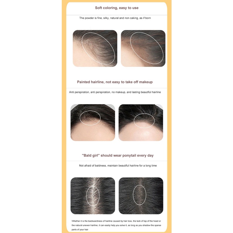 Còn Hàng Vlonca Phấn Tạo Nếp Chân Tóc Tự Nhiên Phấn Tạo Nếp Cho Trán Thay Thế Màu Tự Nhiên Và Bổ Sung Thanh Toán Khi Nhận Hàng