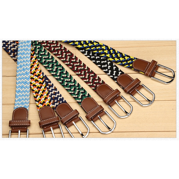 Thắt lưng nam nữ co giãn bản 3,5cm 39 màu sắc