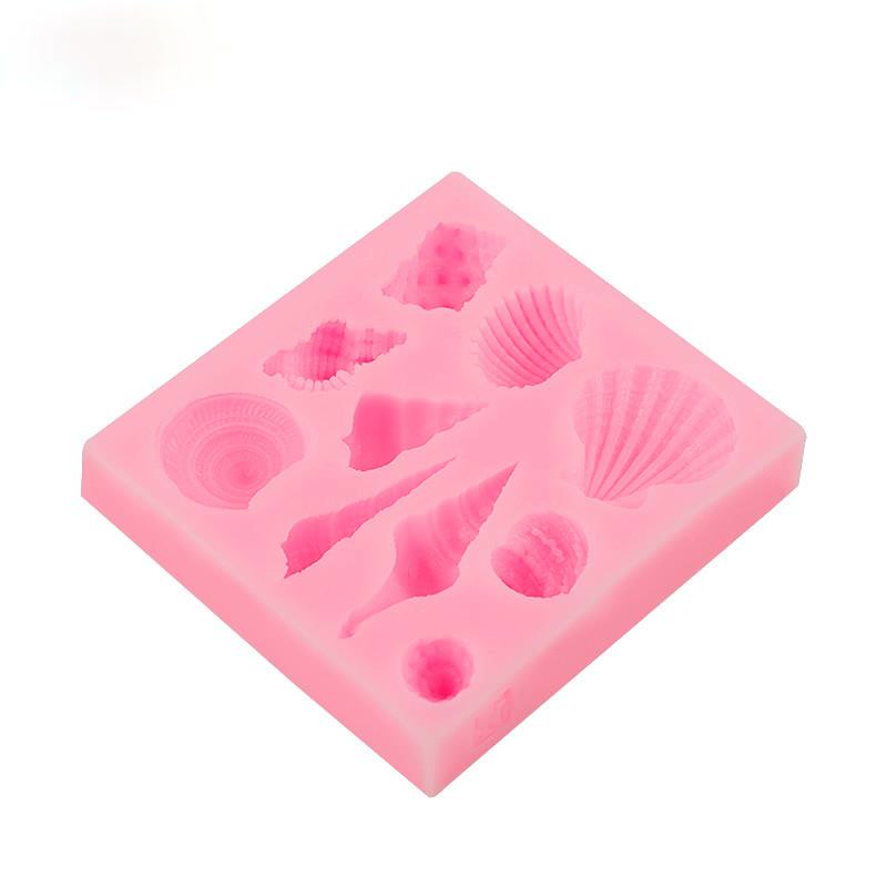 Khuôn Silicon Làm Bánh Hình Vỏ Sò 3d
