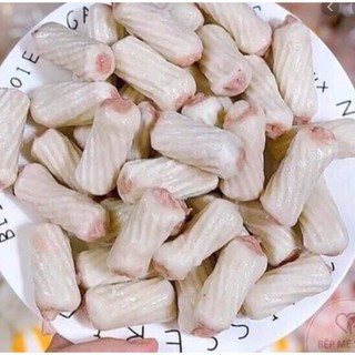 Viên thả lẩu bánh chả mực xoắn ống/ nhím biển xoắn Lacusina dùng nhúng lẩu, xiên que, chiên, hấp, nấu, xào