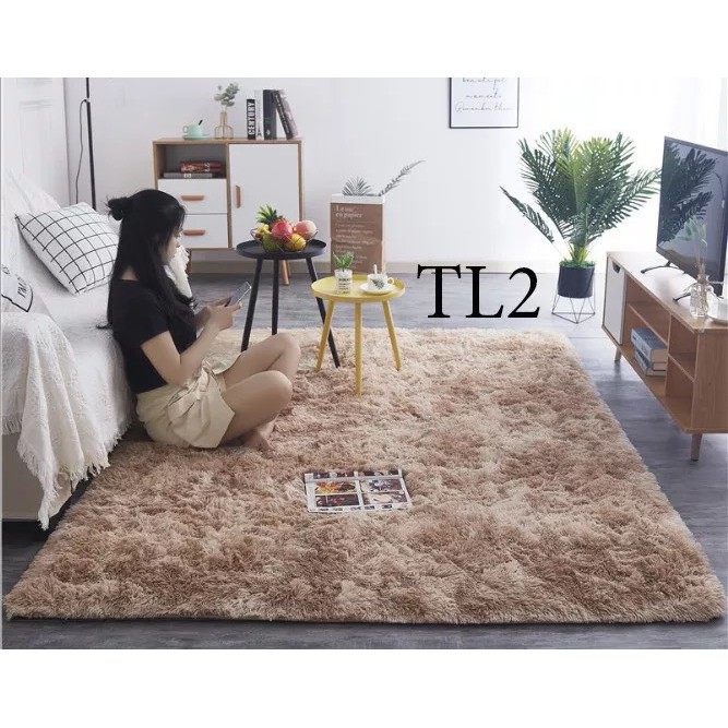 Thảm Lông Trải Sàn 1m6x2m Sang Trọng Cao Cấp, Thảm Trải Sàn Phòng Ngủ Phòng Khách Nhập Khẩu