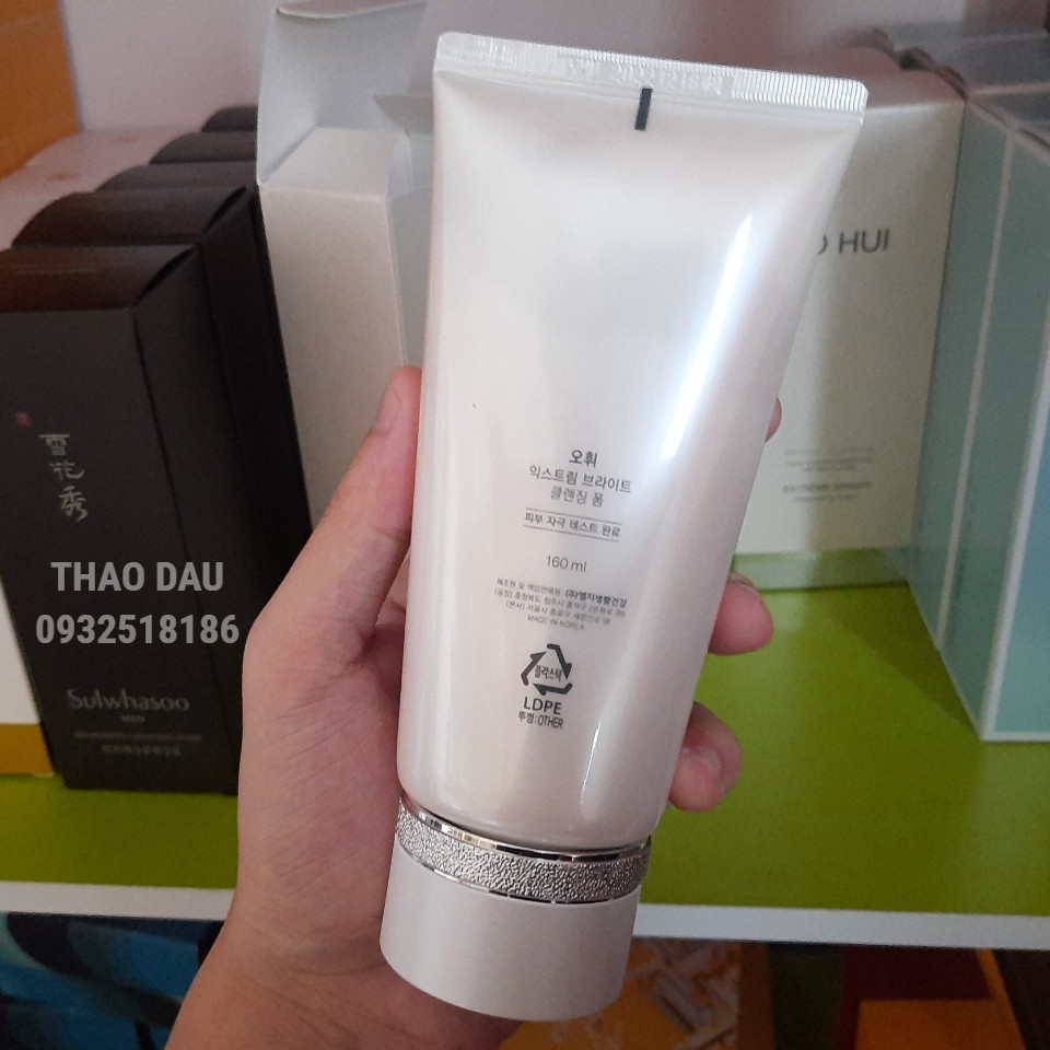 [Vỏ Hơi Móp] Sữa Rửa Mặt Làm Trắng Da Ohui Trắng Extreme Bright Cleansing Foam 160ml