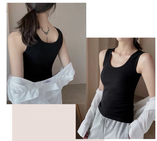 Áo Thun Nữ Sát Nách Hàng Cotton Mềm, Mịn, Co Giãn Mạnh | BigBuy360 - bigbuy360.vn
