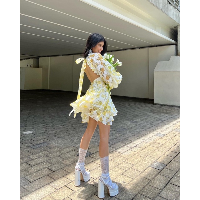 GIÀY CAO GÓT G3271 PHỐI DÂY ĐẾ CAO 15CM