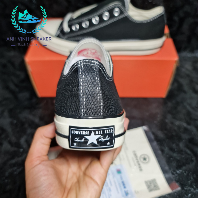 Giày converse 1970s đen cổ thấp nam nữ